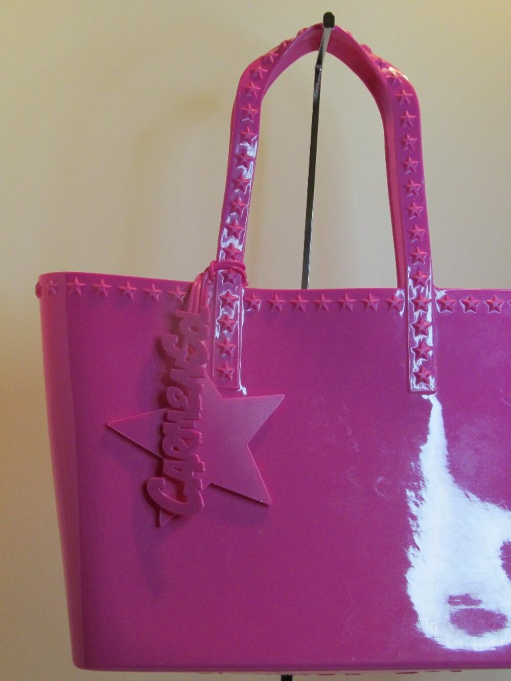 Carmen Sol, Seba Mid Jelly Tote, Studs on Strap and Bag Charm